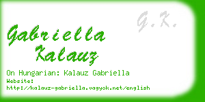 gabriella kalauz business card